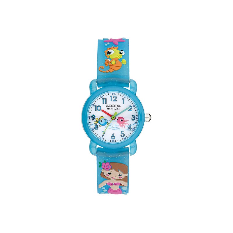 Kinderarmbanduhr "Meerjungfrauen und Einhörner" in verschiedenen Farben KAU4264