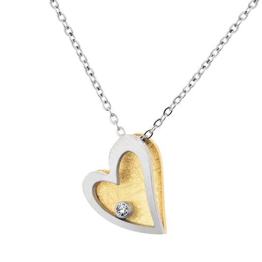 Ernstes Design Collier "Goldenes Herz" APED221114