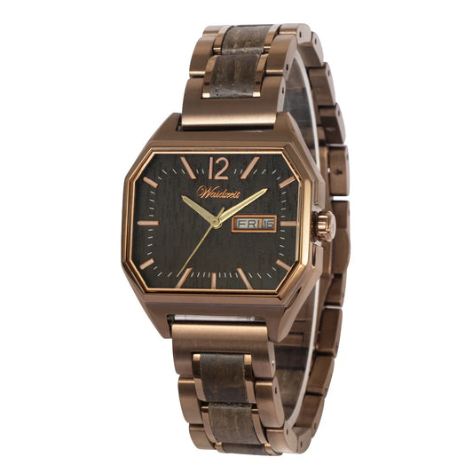 Waidzeit Armbanduhr aus Mooreiche "Berlin" WUAP3261/1