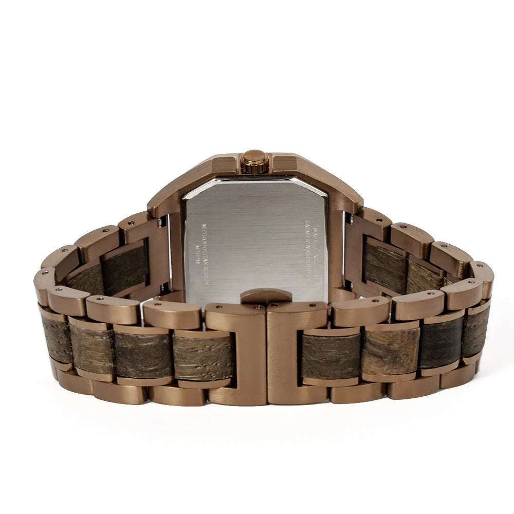 Waidzeit Armbanduhr aus Mooreiche "Berlin" WUAP3261/1