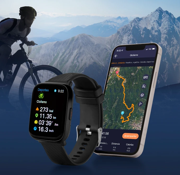 Marea-Smartwatch Fitness-Uhr GPS APMU23718