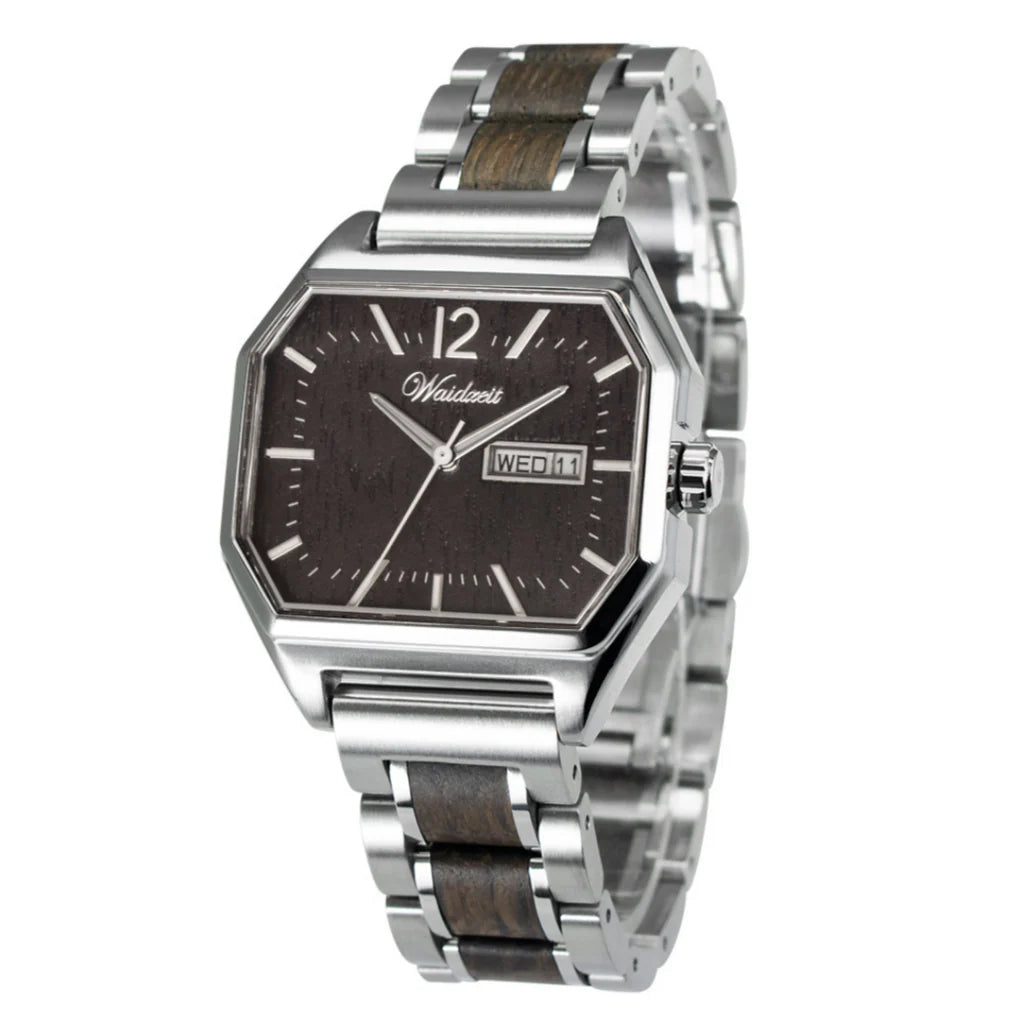 Waidzeit Armbanduhr aus Mooreiche "Köln" WUAP3261/2