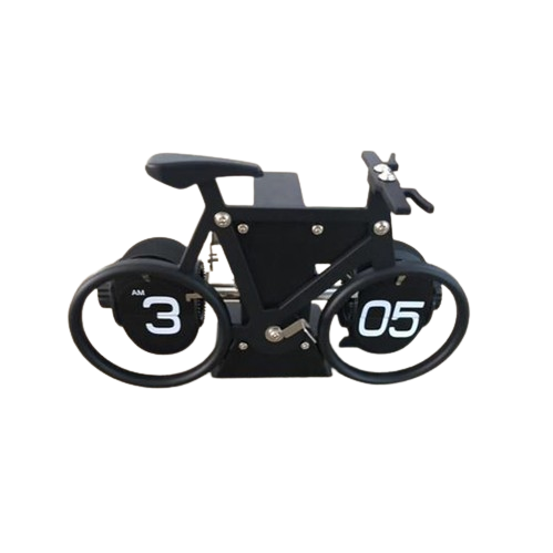 Klappenuhr Rennrad in silber, weiß oder schwarz KTUAP12221