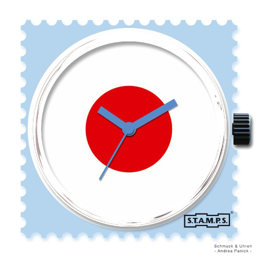 S.T.A.M.P.S. Armbanduhr zum Wechseln Uhrenmotiv ''Red Target'' APSU3239