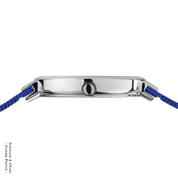 Bering-Armbanduhr Galaxy Edelstahl silber blau BUAP12224/2