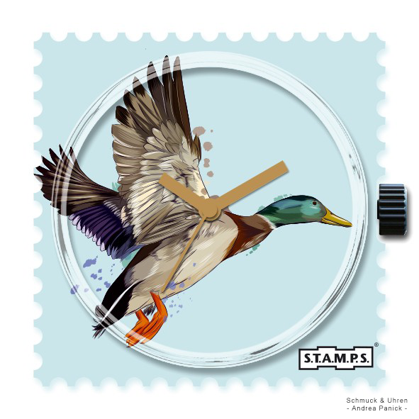 S.T.A.M.P.S. Armbanduhr zum Wechseln Uhrenmotiv ''Wild Duck'' APSU3236