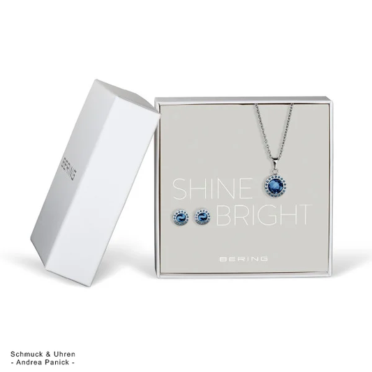 Bering-Schmucksets Shine Bright Diamond Edelstahl in verschiedenen Farben BUAP12225