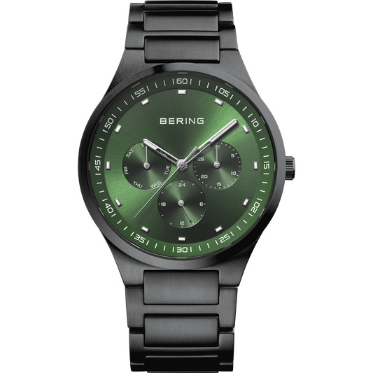 Bering-Armbanduhr Chronograph schwarz grün APAUB42227 - Schmuck & Uhren Andrea Panick