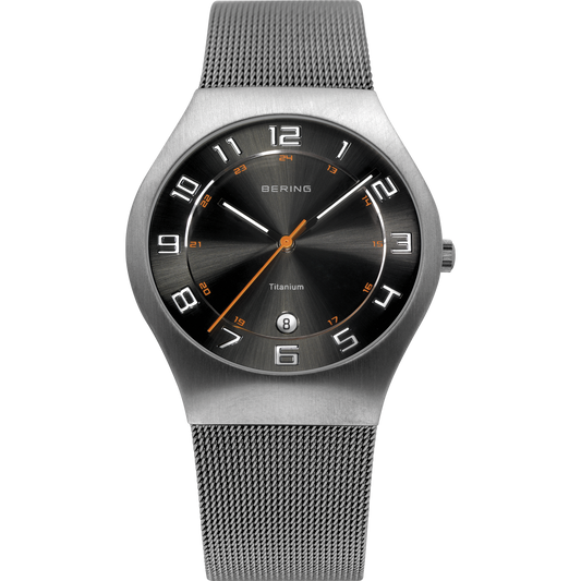 Bering-Armbanduhr Titanium schwarz-grau orange APAUB42229 - Schmuck & Uhren Andrea Panick