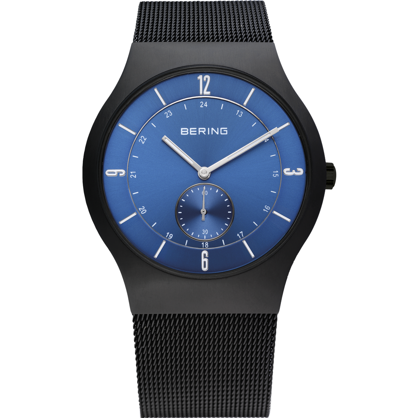 Bering-Armbanduhr Chronograph schwarz blau APAUB42218